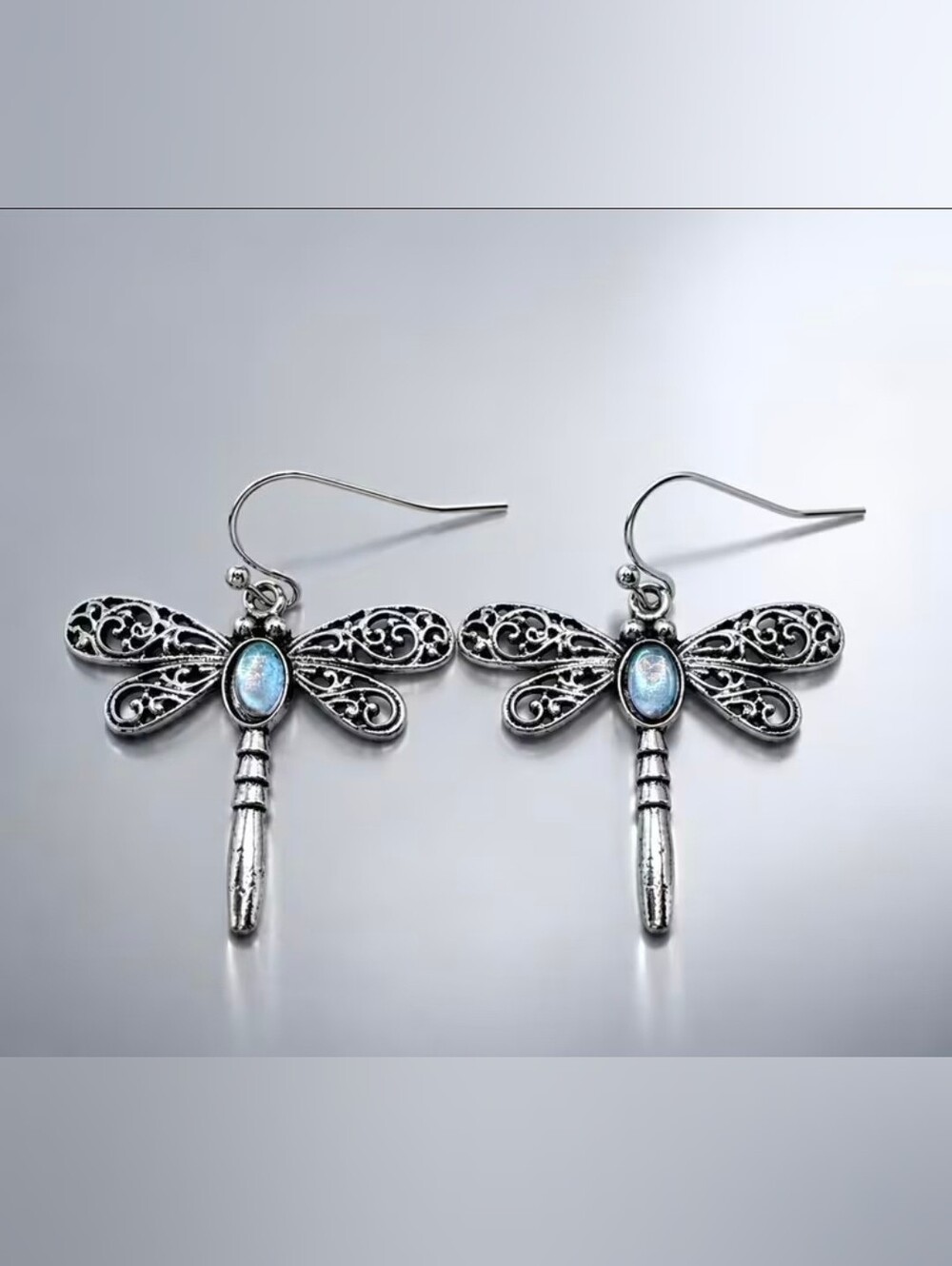 $8 Each Or Bundle 5/$20 Silver Dragonfly Dangle Earrings
